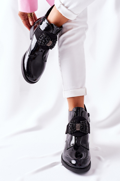 Ženská lakovaná dámska čierna schuler