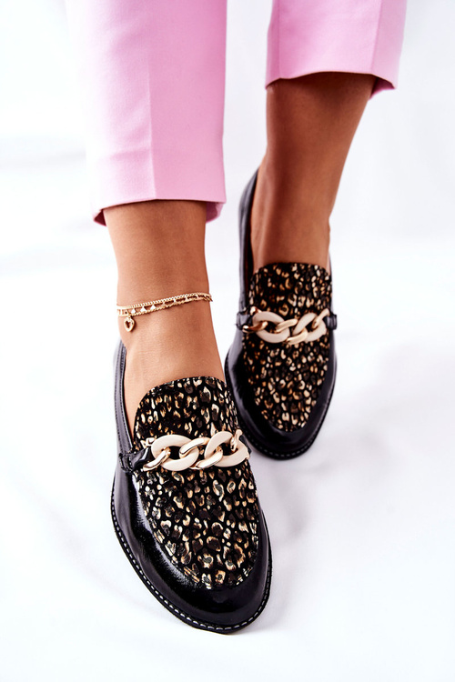 Dámske topánky Maciejka, nedostatočné mokasíry čierne 4099b-01