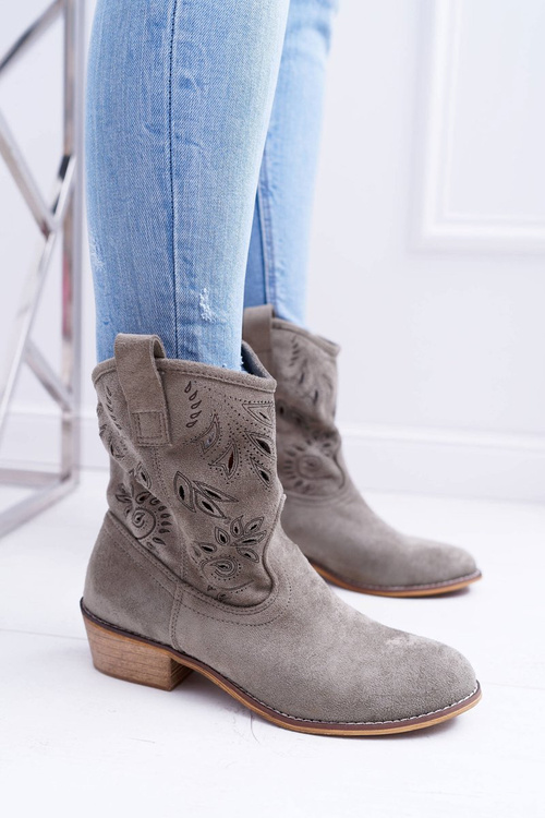 Dámske topánky na poštovom sklzu -Olive Doll Cowboy topánky