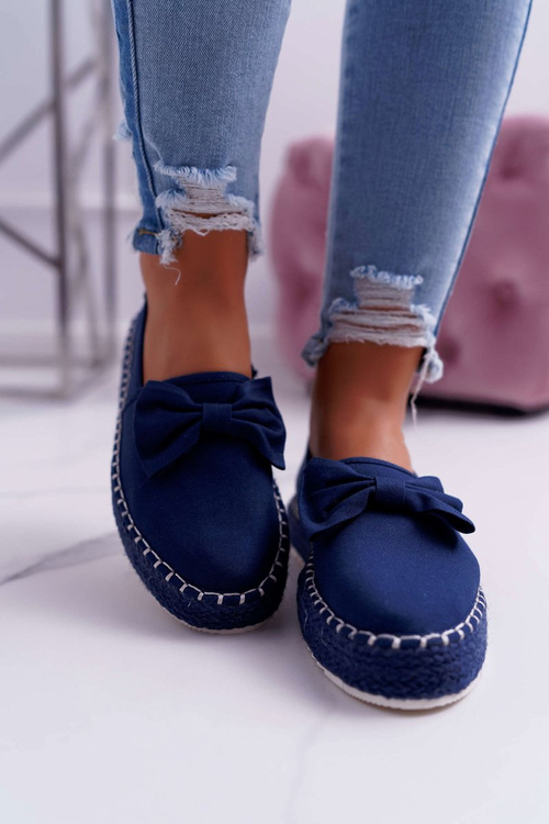 Dámské Espadrilky Textilní Big Star Tmavě Modré DD274782