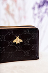 Dámska malá peňaženka s dekoráciou čierny sanchos