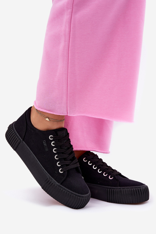 Dámske Textilné Tenisky Big Star RR274403 Čierne