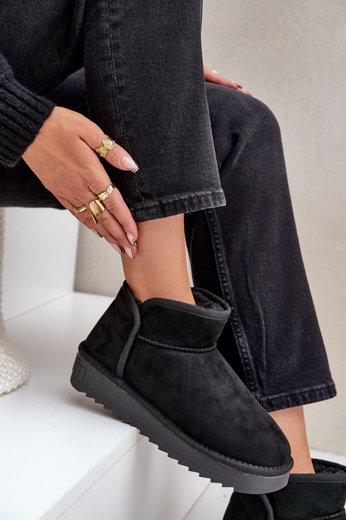 Dámske Snehové Topánky Na Platforme D.Franklin DFSH370010 Čierne