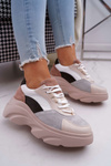 Dámská Sportovní Obuv se silnou Podrážkou béžové Cardamon