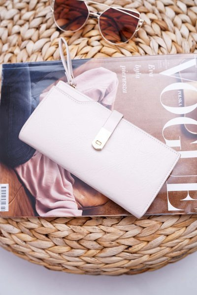 Veľká béžová AD-64 Dámska peňaženka