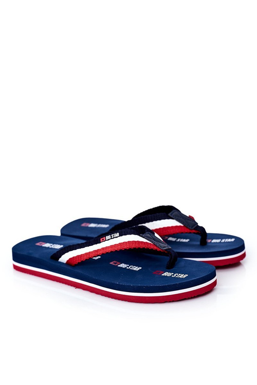 Pánske flip -flops veľká hviezda HH174827 Navy Blue