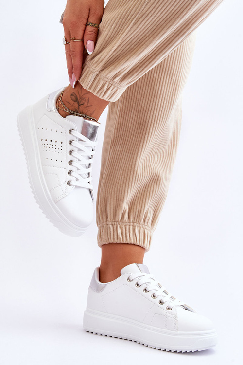 Dámska športová biela a strieborná buďte prvý!