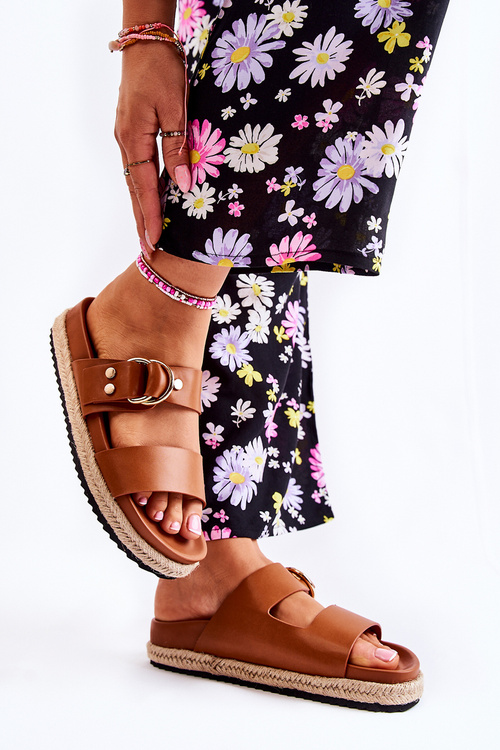 Módní dámské béžové pantofle Penelope