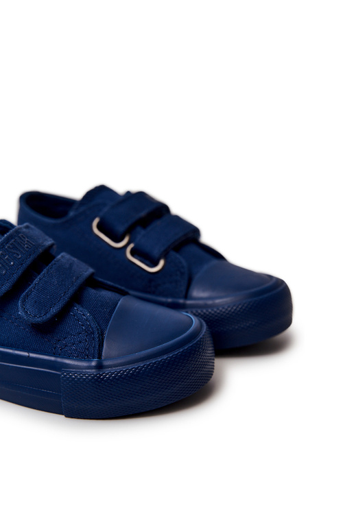 Detská klasická veľká hviezda JJ374044 Navy Blue tenisky