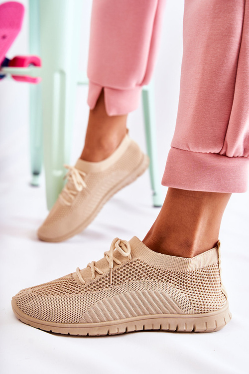 Dámská sportovní obuv Slip On béžove Sequro