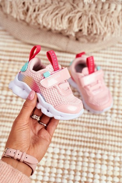 Dětská Sportovni Obuv Zářící Růžové ABCKIDS B011105220