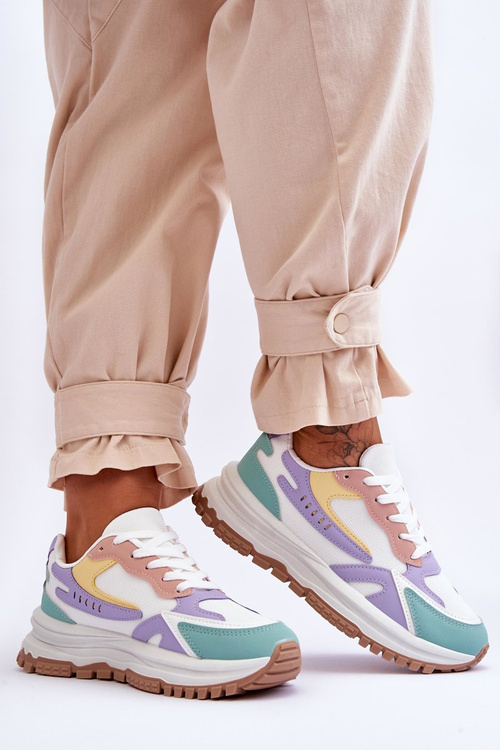 Dámske módne športové topánky na platforme Multikolor Georgette