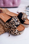 Dámské Nazouváky Vices černé Leopard 6275