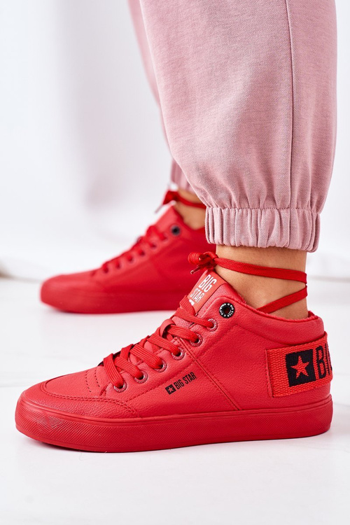 Dámska izolovaná športová topánka veľká hviezda EE274354 červená