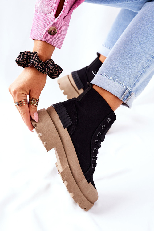 Dámské Kotníkové Boty Černé Any One