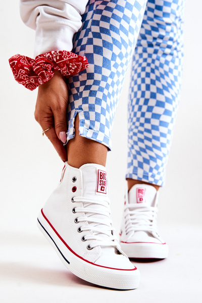 Vysoké kožené Tenisky Big Star JJ274132 Bílý