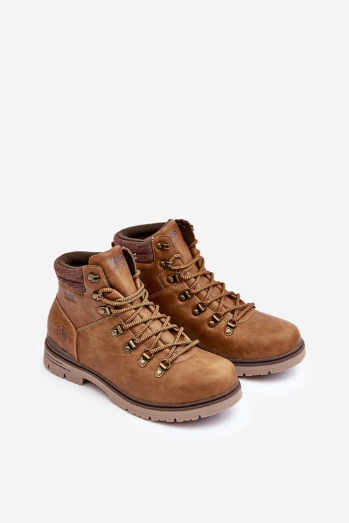 Mužské Trapery Boty Turistické Kožené Hnědé Trivilla