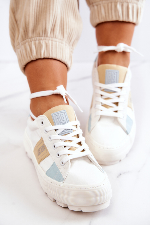 Dámska veľká hviezda JJ274480 Biele tenisky