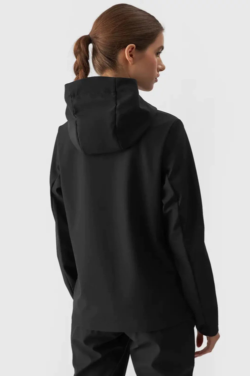 Dámská Péřová Bunda S Kapucí 4F Černá 4FWAW24TDJAF468-20S