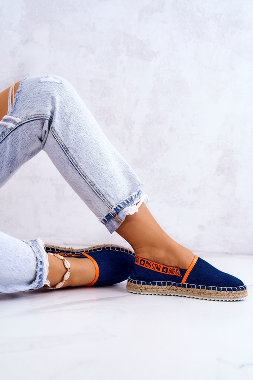 Materiály espadrilles zapôsobia na veľkú hviezdu jj274877 Navy Blue