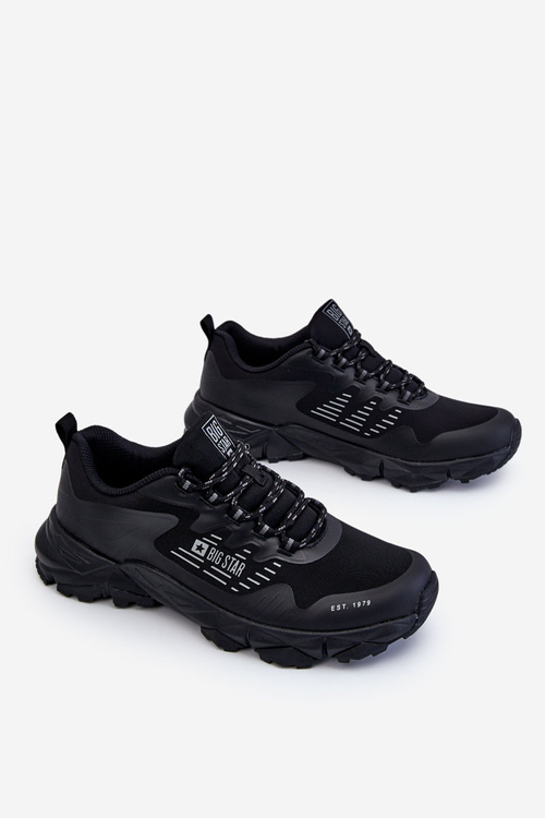 Pánské klasické sportovní boty Memory Foam System Big Star LL174127 Černá