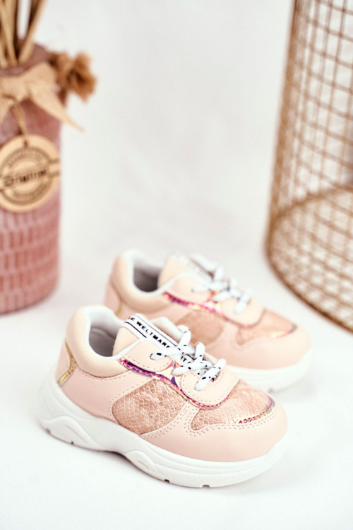 Detské športové topánky s hadím vzorom ružová matilda