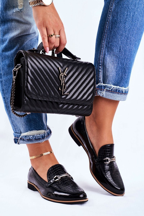 Dámska Maciejka lakovaná Maciejka Loafers Black 409A-01/00-1