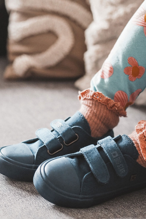 Detská klasická veľká hviezda JJ374044 Navy Blue tenisky