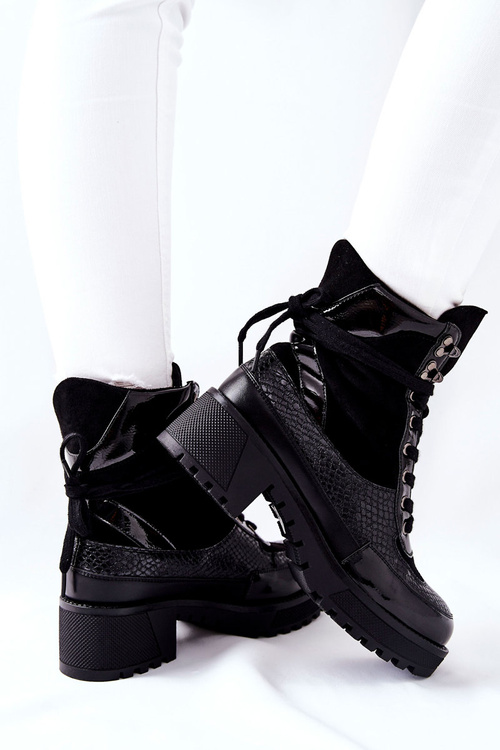 Dámske čierne topánky Kanie