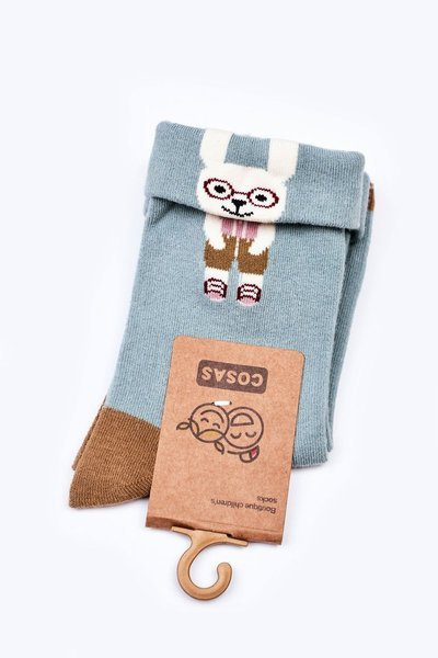 Dětské Bavlněné Ponožky Se Zajíčkem COSAS Zelené