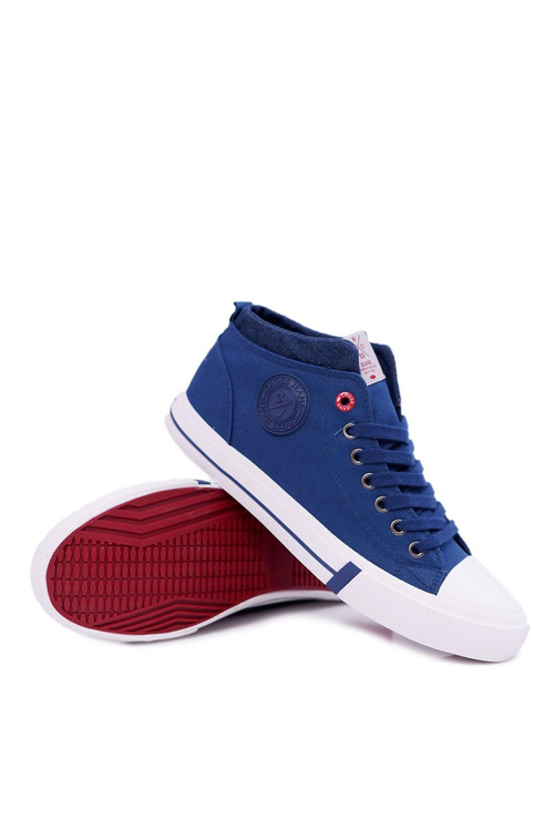 Pánske krížové džínsy Sneaker High Material Navy DD1R4057