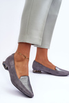 Szyba Flat -seleed Balerinas Gray Loxes