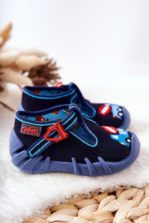 Befado papci topánky betónový stroj 110p385 Navy modrá