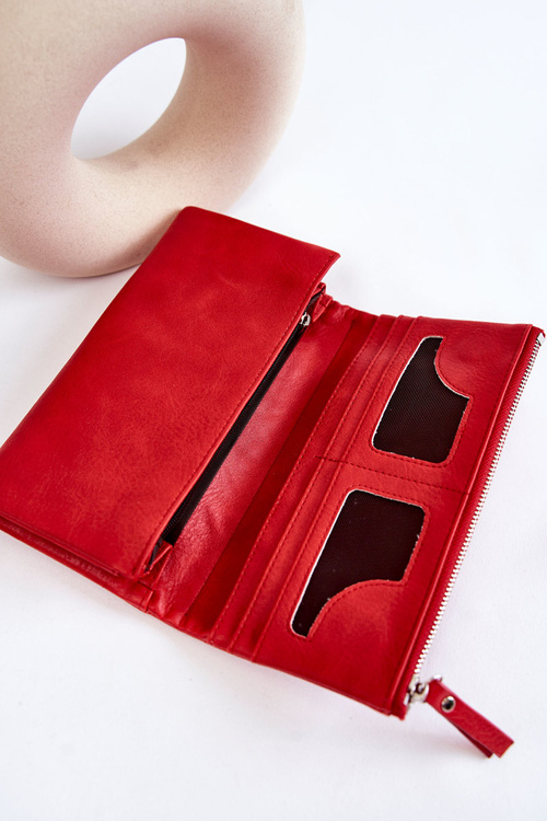 Dámská velká peněženka s magnetem Červené Connes