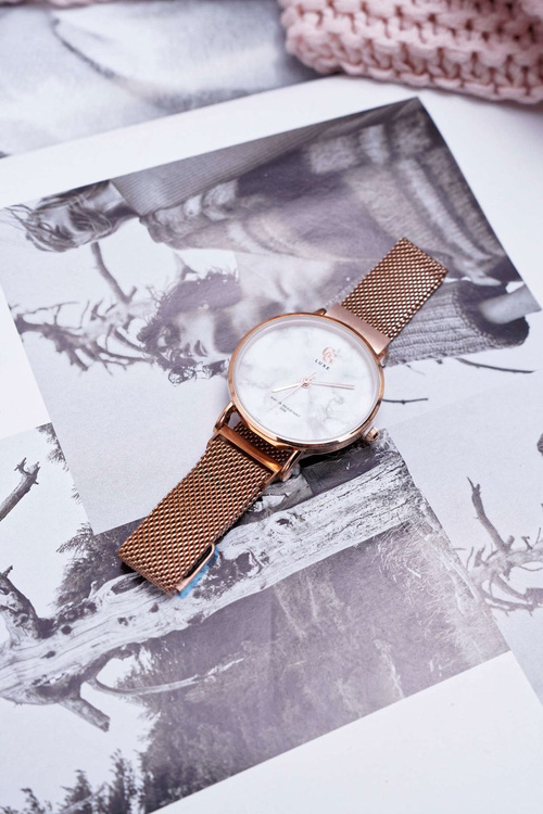 Dámské Hodinky GG Luxe růžové zlaté Ciferník Bemas