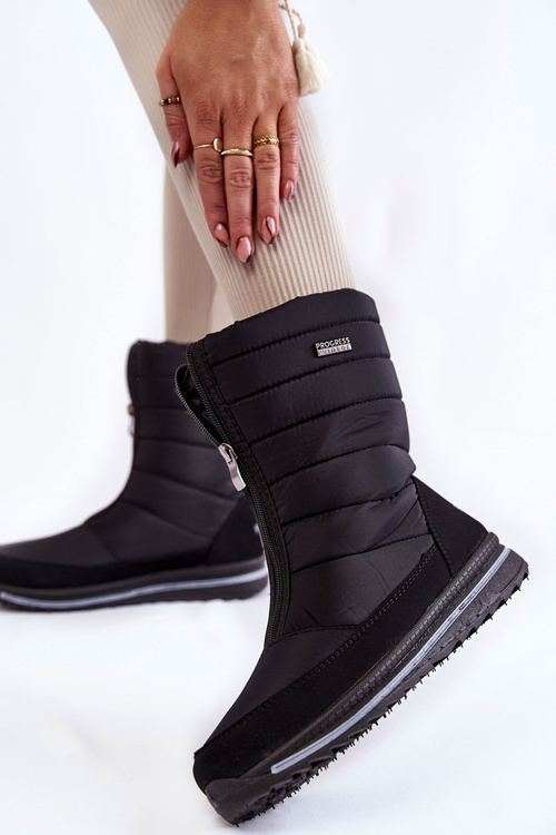 Dámské lehké, zateplené sněhule Progress PROGJ-22-129 Černé