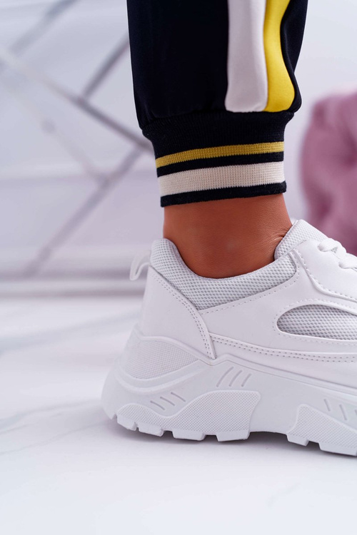 Dámská Sportovní Obuv Tlustou Podrážkou Bílé HighStep