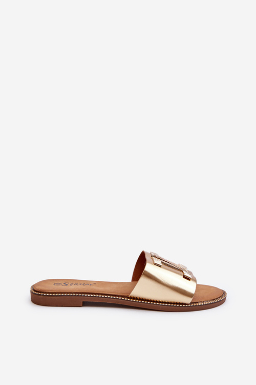 Dámské žabky s ozdobou Zlaté Ollavia