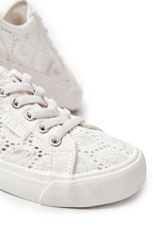 Veľká hviezda JJ374012 Białe Openwork Sneakers