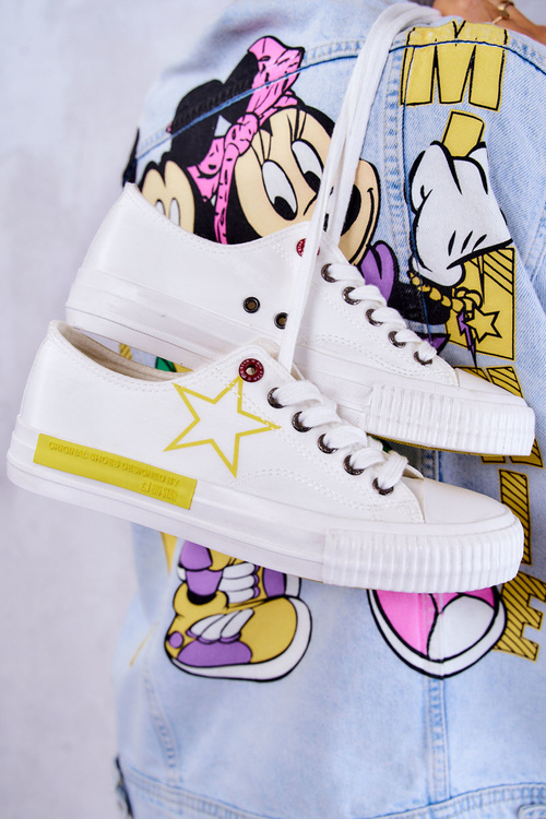 Dámske nízke tenisky Veľká hviezda JJ274384 biela