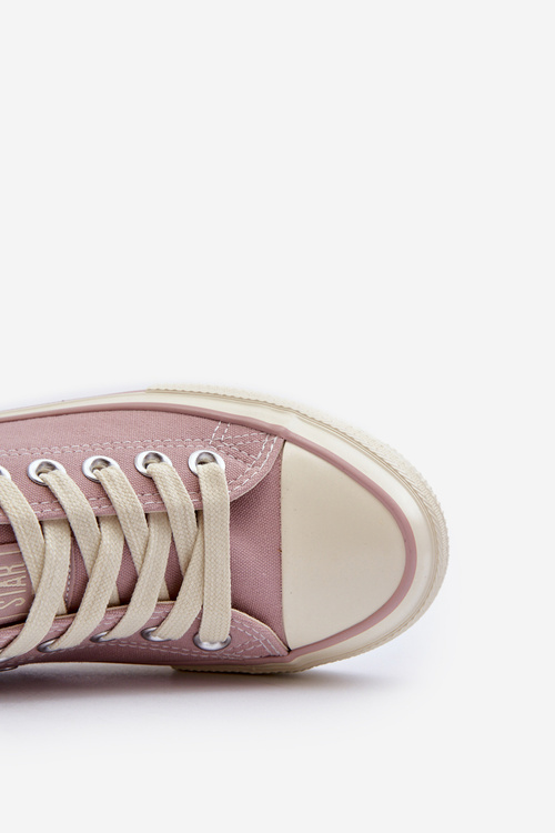 Nízke dámske tenisky Big Star NN274270 Ružové