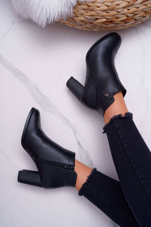 Dámske vysoké podpätky Sergio Leone Black BT518