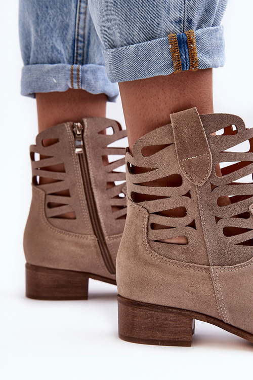 Otvorené dámske kožené topánky Dark Boon Lewski 3329