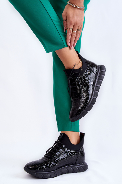 Dámské lehké nazouvací tenisky černé Soroco