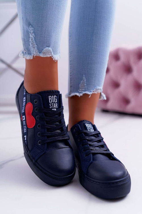 Big Star Navy Blue tenisky so srdcom EE274258