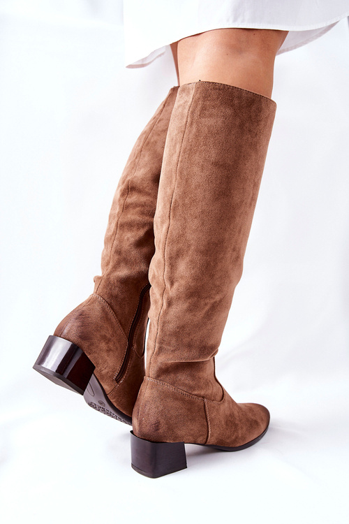 Dámske vysoké podpätky béžové bolea