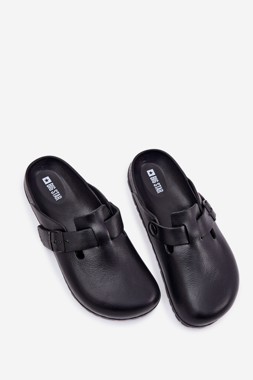 Pěnové Pantofle Pánské S Přezkou Big Star RR174A022 Černé