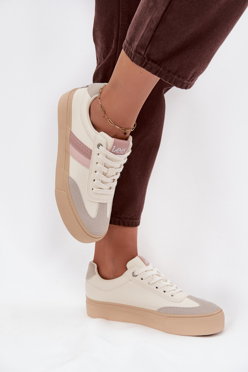 Dámské tenisky LEE AILANI WOMEN LOW 50253004.02A Vybledlá bílá