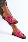 Dámske sandále s priadzami Fuksia Oliena