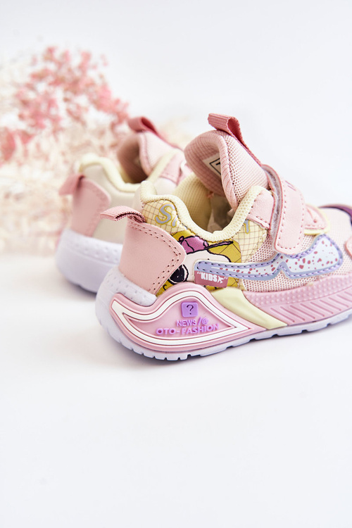 Detské ľahké športové topánky ružové snoopy